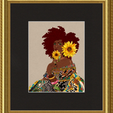Limited Edition Framed Art Print Quilted Lady