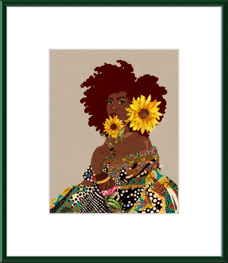 Limited Edition Framed Art Print Quilted Lady