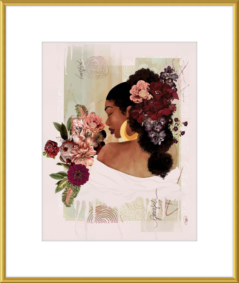 The Smell of Flowers Reminds Me Framed Art Print