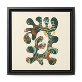 The Shape of Change - Cream- Float Framed Matte Canvas Art
