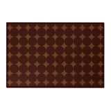 Cadence Dark Chocolate Collection Chenille Floral Rug — Washable Area Rug