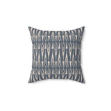 Nile Collection Throw Pillow, Modern Diasporic Art Decorative Cushion, Sophisticated Geometric Nature Patterned Home Decor