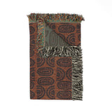 Cowries Burnt Sienna Woven Heritage Style Throw