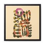 The Shape of Change Float Framed Matte Canvas Art