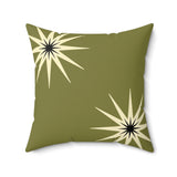 Nile Collection Throw Pillow, Modern Diasporic Art Decorative Cushion, Sophisticated Geometric Nature Patterned Home Decor