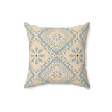 Geometric Mudcloth Inspired Throw Pillow, Modern Diasporic Accent Cushion, Earth Tone Tribal Home Decor, Premium Rectangular Pillow Cover