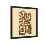 The Shape of Change Float Framed Matte Canvas Art