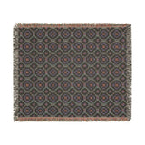 Cross Stitch Print Woven Heritage Style Throw