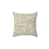 Abstract Geometric Throw Pillow, Modern Neutral Grid Accent Cushion for Sophisticated Home Decor