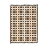 Minimalist Geometric X Pattern Throw Pillow, Modern Abstract Neutral Decor for Living Room, Stylish Earth Tone Accent Cushion