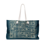 Teal Weekender Bag, Tote for Beach Trips, Travel Bag, Gym Bag, Gift for Her, Summer Essentials