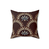 Egyptian Revival Heron Throw Pillow, Modern Diaspora Art Decor, Luxe Patterned Cushion for Elegant Living Rooms