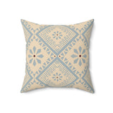 Egyptian Revival Heron Throw Pillow, Modern Diaspora Art Decor, Luxe Patterned Cushion for Elegant Living Rooms