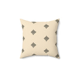 Egyptian Revival Heron Throw Pillow, Modern Diaspora Art Decor, Luxe Patterned Cushion for Elegant Living Rooms
