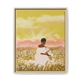 Blue Dove Float Framed Canvas
