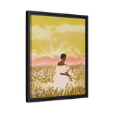 Blue Dove Float Framed Canvas