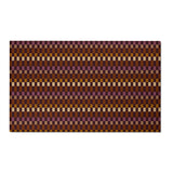 Cadence Plum Collection Chenille Floral Rug — Washable Area Rug
