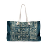 Teal Weekender Bag, Tote for Beach Trips, Travel Bag, Gym Bag, Gift for Her, Summer Essentials