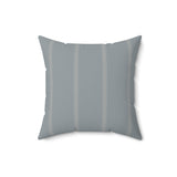 Minimalist Botanical Striped Throw Pillow, Elegant Sage Gray Accent Cushion, Modern Diasporic Home Decor, Sophisticated Living Room Decor