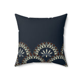 Nile Arc: Faux Suede Pillow