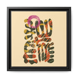 The Shape of Change Float Framed Matte Canvas Art