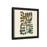 The Shape of Change - Cream- Float Framed Matte Canvas Art