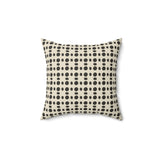 Ankara Collection: Minimalist Floral Throw Pillow, Modern Neutral Flower Pattern