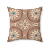 Egyptian Revival Heron Throw Pillow, Modern Diaspora Art Decor, Luxe Patterned Cushion for Elegant Living Rooms