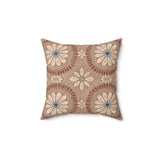 Geometric Mudcloth Inspired Throw Pillow, Modern Diasporic Accent Cushion, Earth Tone Tribal Home Decor, Premium Rectangular Pillow Cover