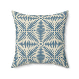 Nile Collection Throw Pillow, Modern Diasporic Art Decorative Cushion, Sophisticated Geometric Nature Patterned Home Decor