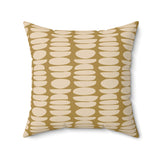 Modern Abstract Geometric Throw Pillow, Minimalist Earth Tone Cushion Cover, Elevated Home Decor Accent