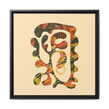 The Shape of Change Float Framed Matte Canvas Art