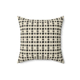 Ankara Collection: Minimalist Floral Throw Pillow, Modern Neutral Flower Pattern