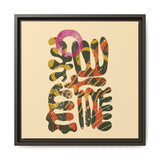 The Shape of Change Float Framed Matte Canvas Art