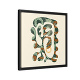 The Shape of Change - Cream- Float Framed Matte Canvas Art