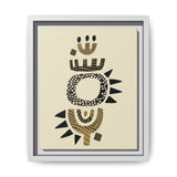 Zaria Ivory Float Framed Matte Canvas Art