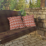 Retro Geometric Outdoor Pillows | Cozy Garden Decor | Boho Style Cushions | Patio Accessories | Nature Inspired Gift