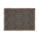 Basketweave Print Woven Heritage Style Throw