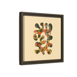 The Shape of Change Float Framed Matte Canvas Art