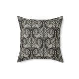 Damask Floral Throw Pillow, Elegant Neutral Pattern Cushion, Soft Luxury Home Decor, Sophisticated Statement Accent