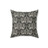 Damask Floral Throw Pillow, Elegant Neutral Pattern Cushion, Soft Luxury Home Decor, Sophisticated Statement Accent
