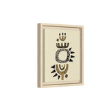 Zaria Ivory Float Framed Matte Canvas Art