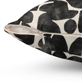 Modern Abstract Spun Polyester Square Pillow - Stylish Home Decor Accent