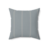 Minimalist Botanical Striped Throw Pillow, Elegant Sage Gray Accent Cushion, Modern Diasporic Home Decor, Sophisticated Living Room Decor