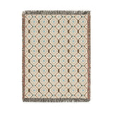 Cross Stitch Print Woven Heritage Style Throw