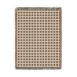 Minimalist Geometric X Pattern Throw Pillow, Modern Abstract Neutral Decor for Living Room, Stylish Earth Tone Accent Cushion