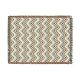 Cross Stitch Chevron Woven Heritage Style Throw