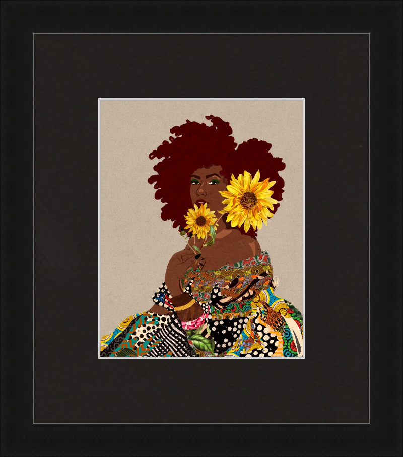 Limited Edition Framed Art Print Quilted Lady
