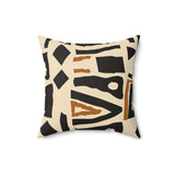 Abstract Geometric Throw Pillow, Mid Century Modern Art Pattern Cushion, Bohemian Home Decor, Stylish Boho Accent Pillow