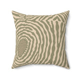 throw pillow, abstract cushion, boho home decor, minimalist decor, modern accent pillow, organic patterns, cream and brown